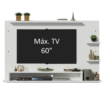 Painel Para Tv Até 60 Polegadas Madesa Alfa - Branco Branco