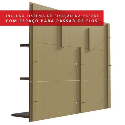 Painel Para Tv Até 60 Polegadas Madesa Alfa Rustic