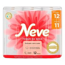 Papel Higienico Neve Folha Dupla Leve 12 Pague 11 Rolos