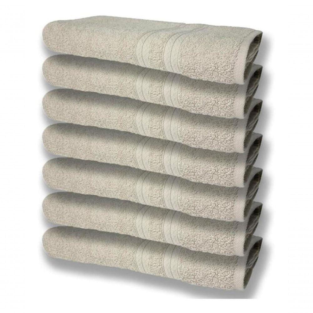 7 Toalhas Grande Super Felpudas E Grossa 80x150 Bege