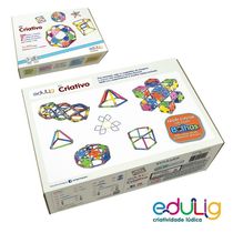 Quebra Cabeça Edulig Criativo - 560 peças e conexões - 6 cores - ABBNQZJ7U - Edulig