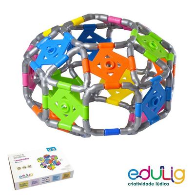 Quebra-cabeça Edulig Puzzle 3D Quadrados 4 formas - VCRPSCHG4 - Edulig