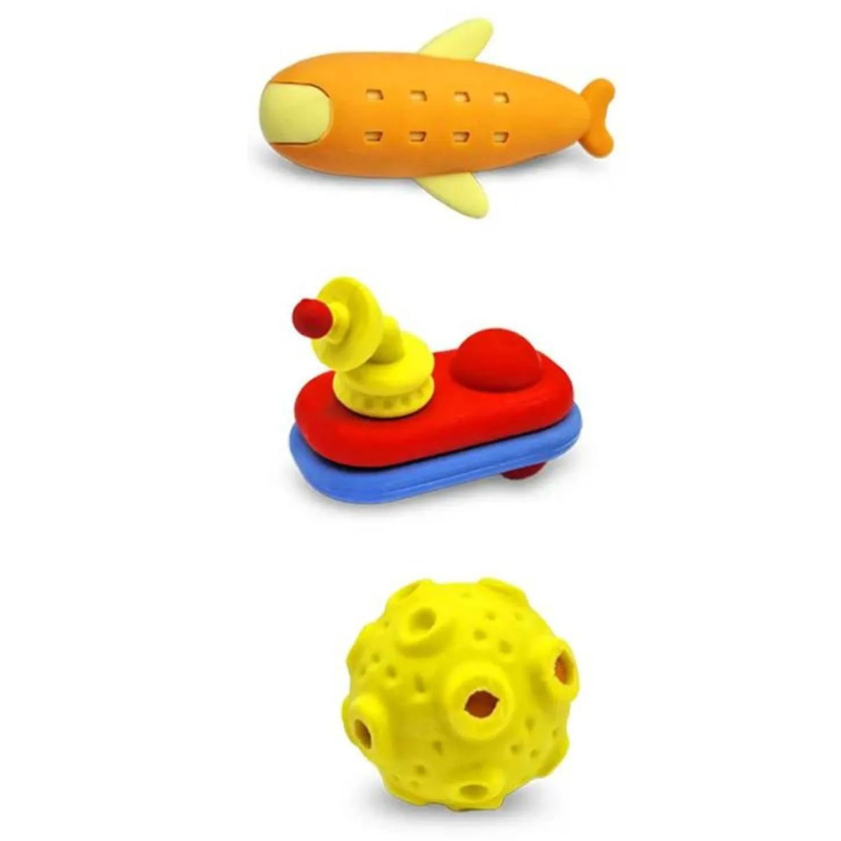 BORRACHA FANTASIA MONSTERS ESPACIAL 6 UNIDADES KZ3054 - KAZ
