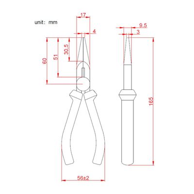 Alicate Bico Longo Hikari HK-700 6 Polegadas