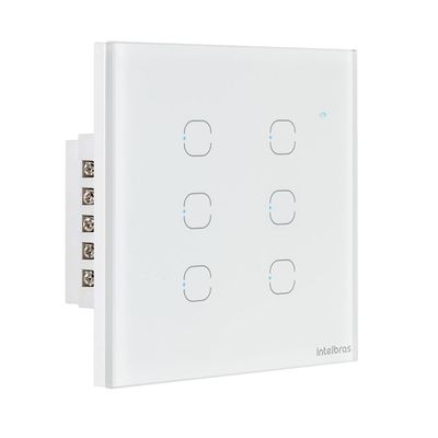 Interruptor SMART WI-FI Touch 6 Teclas Branco EWS 1006 4850030