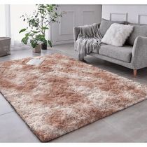 Tapete Sala Felpudo Peludo Mesclado Bege 200 X 240 Cm