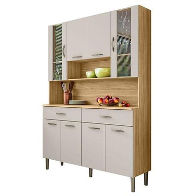 Kit Cozinha Ambiente Golden 8 Portas Freijó Soft - Kits Paraná