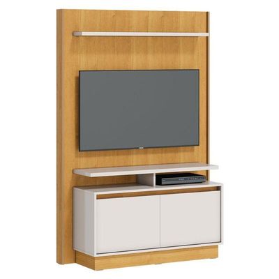 Estante Home Theater Fit 1.2 Nature Off White - Imcal
