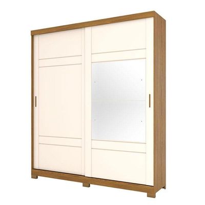 Guarda Roupa Casal Turin Nature Off White - Henn