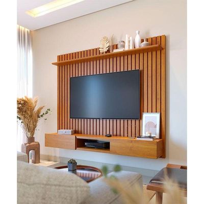 Painel Para Tv Home Suspenso Ripado Loft 2.2 Nature - Imcal