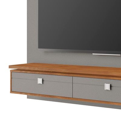 Painel Home Suspenso Ripado Led Tv Até 80 Polegadas Titanium Naturalle Hit Shop Jm