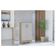 Cômoda 867 4 Gavetas Com Armário Multiuso 2 Portas Pequeno Damasco Off White - Poquema