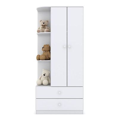 Cômoda E Guarda Roupa Infantil Amarelinha Branco Brilho - Henn