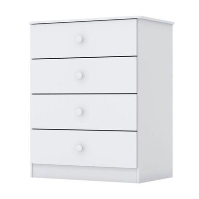 Cômoda E Guarda Roupa Infantil Amarelinha Branco Brilho - Henn