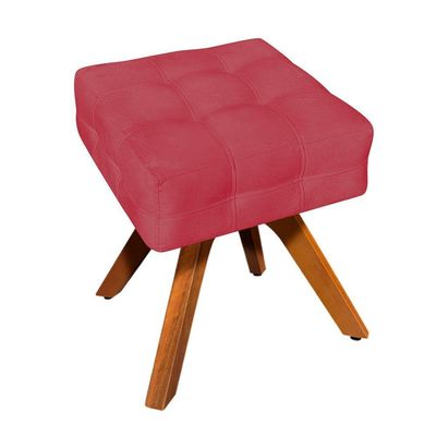 Kit 01 Poltrona E 01 Puff Elisa Suede Rose