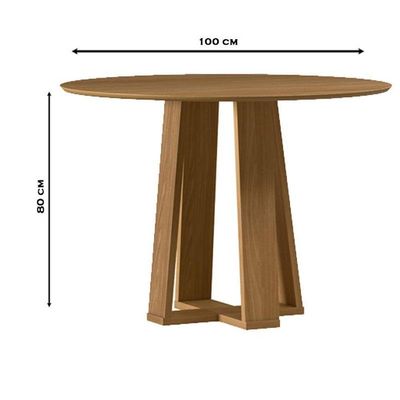 Mesa De Jantar 100x100 Cm Isabela Sem Vidro Ype - New Ceval