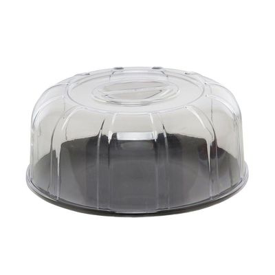 Boleira Elegance Redonda Com Tampa 30cm Preta Em Policarbonato Linha Profissional Cook Vem