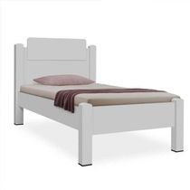 Cama Solteiro Paris Branco Com Colchão - Gabrielli