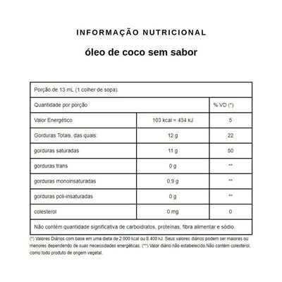 Óleo De Coco Sem Sabor Qualicoco 1 Litro
