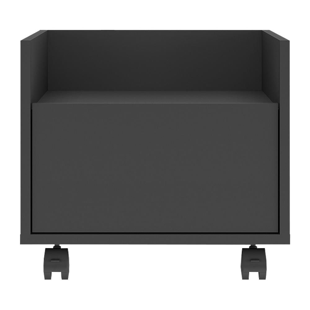Gabinete Armário Banheiro 40 cm com Rodízios Multimóveis MP5035 Preto