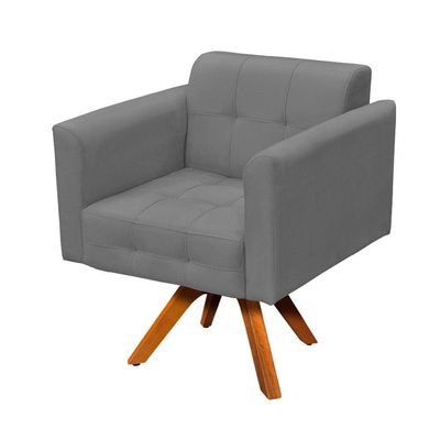 Poltrona Elisa Suede Grafite
