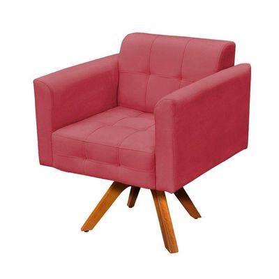Poltrona Elisa Suede Rose
