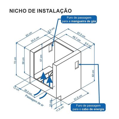 Fogão de Embutir Venax Gaudi Prisma Vitreo BL 4 Bocas a Gás GLP Inox