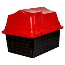 Casa Casinha Pet Cachorro Cães Gatos Peq. Porte Nº1 Vermelha