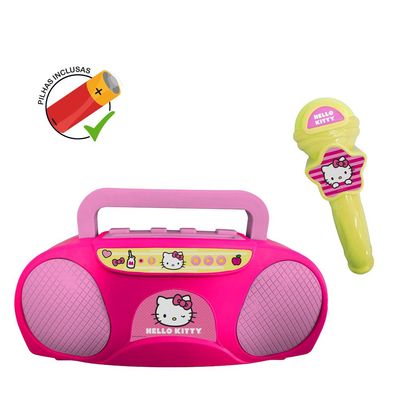 Kit Hello Kitty - Laptop Infantil Bilíngue + Boombox Karaoke