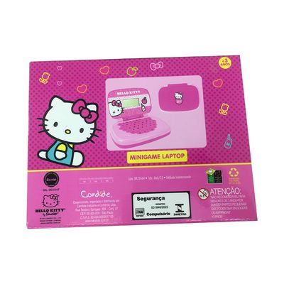 Kit Hello Kitty - Laptop Infantil Bilíngue + Boombox Karaoke