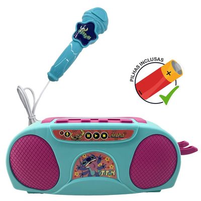 Kit Stitch - Laptop Infantil Bilíngue + Boombox Karaoke