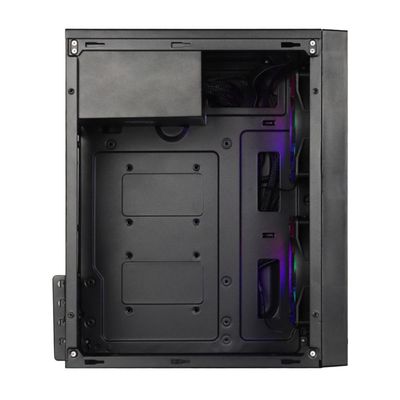 Gabinete Gamer Vinik Plate Lateral Acrílico C/ 2 FANS - GGPACBK