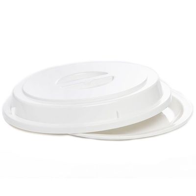 Cloche Elegance Redondo 27,5cm Branco Em Policarbonato Linha Profissional Cook Vem