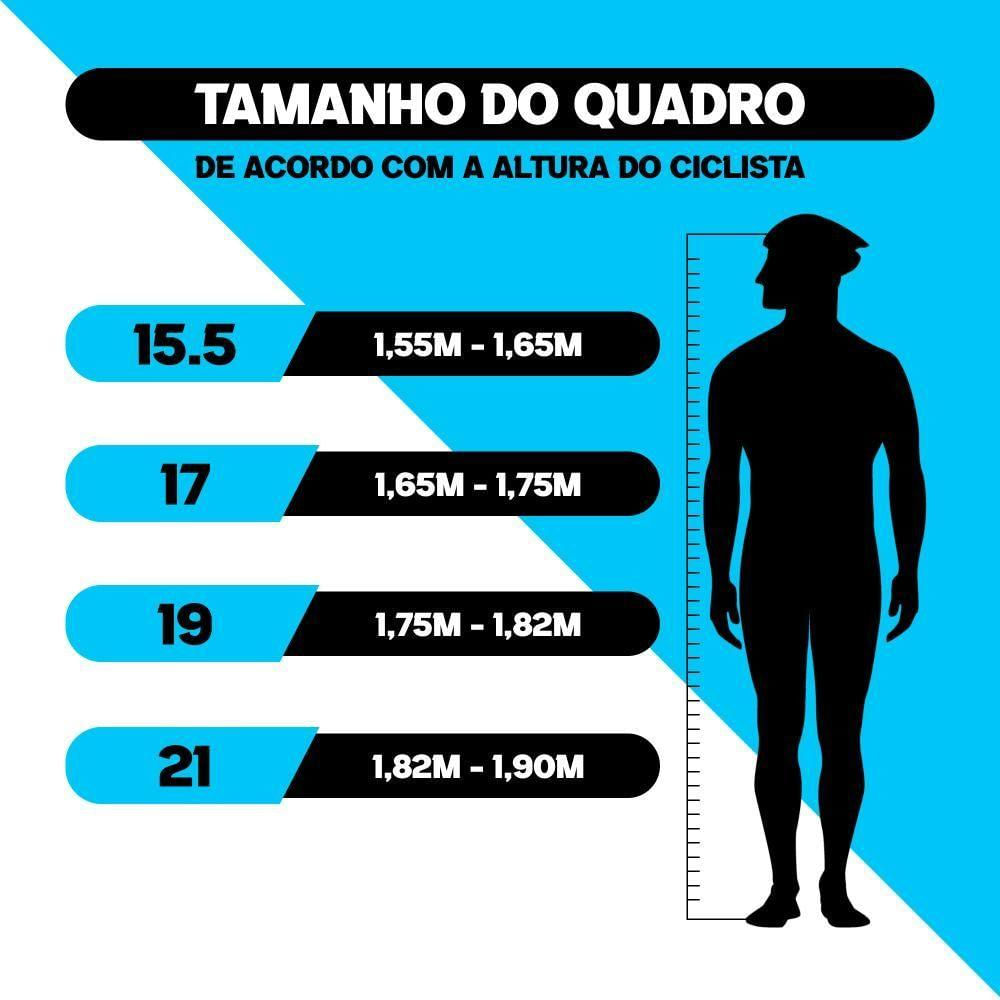 Bicicleta Aro 29 Krw Alumínio 24 Vel Freio Hidráulico Suspensão Dianteira S2 19 Branco-Preto