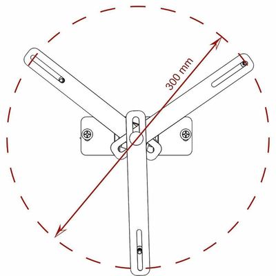 Suporte Projetor Datashow Teto Parede Braço 20 Cm Branco