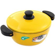 Kit Panelas Gulê Alumínio 1,75l 2,2l 2,5l 3 Peças Amarelo