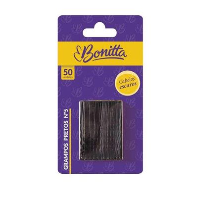 Grampos Pretos N5 Bonitta Com 50 Unid, 635bt