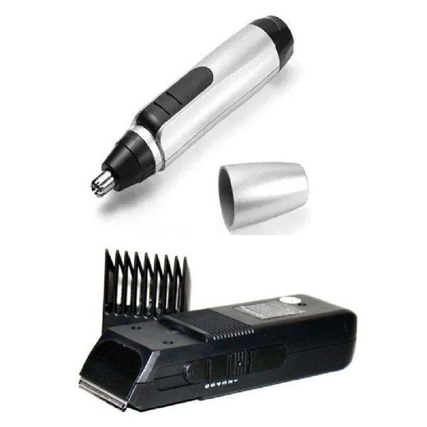Kit Máquina 389 Barba Cabelo + Aparador Pelos Nariz Bivolt
