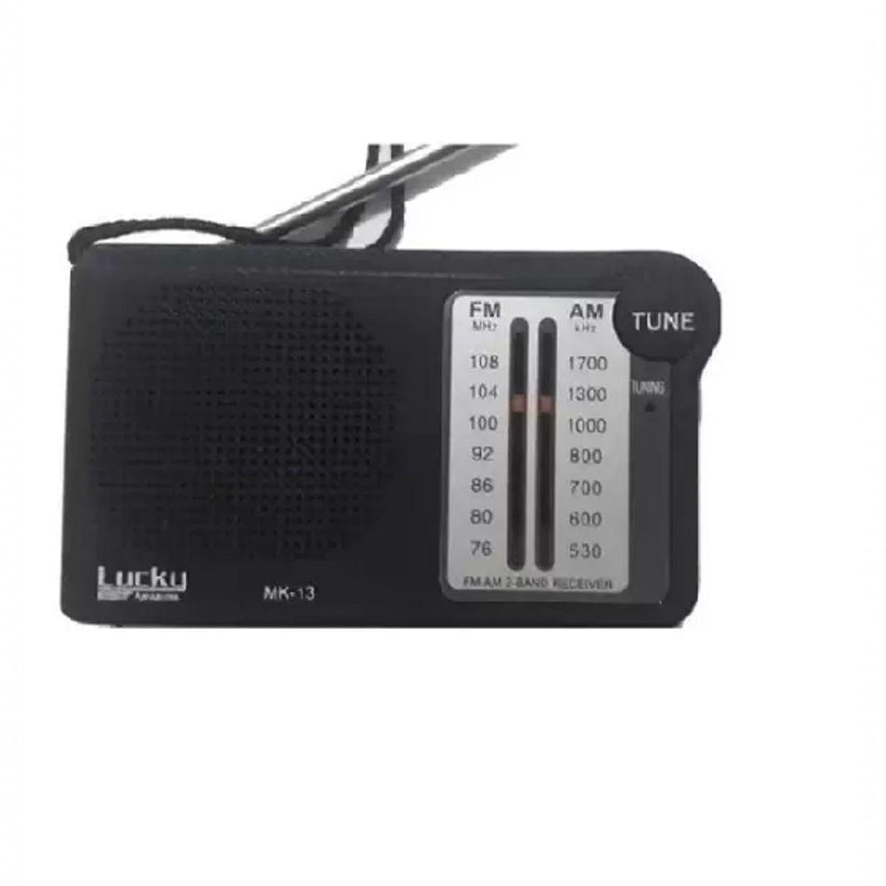Rádio Relógio Bolso Portátil Am Fm Fone Ouvido