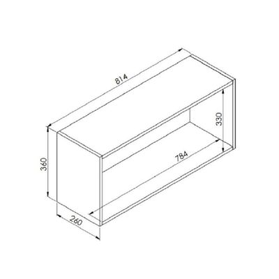 Nicho De Parede Funcionale Horizontal Organizador Multiuso