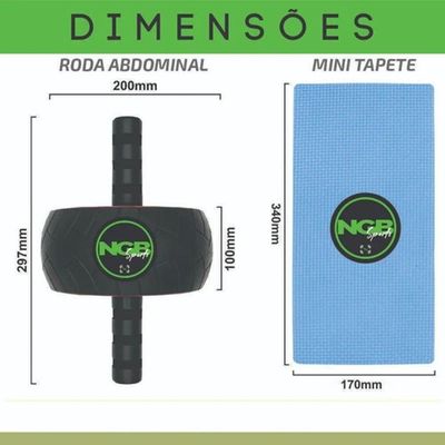 Roda Abdominal Para Treinamento Grupo Musculares