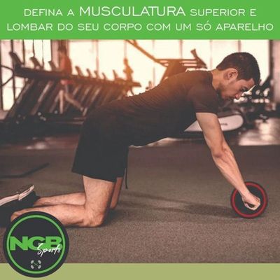 Roda Abdominal Para Treinamento Grupo Musculares