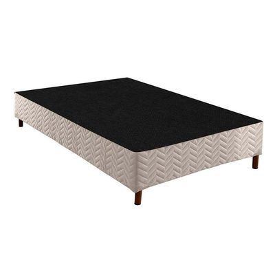 Conjunto Box Queen: Colchão Molas Paropas Ensacadas Esplêndido + Base CRC Courano White (158x198)