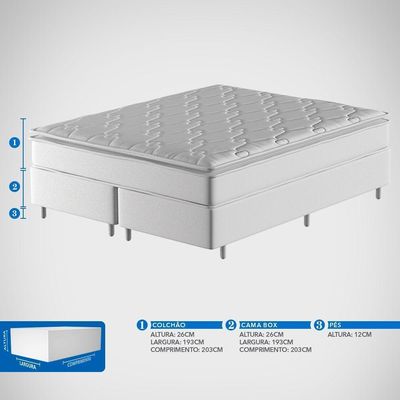 Conjunto Box King Mola Ensacada Probel Alpha (193x203x52cm)