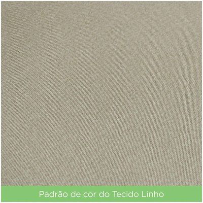 Conjunto 8 Cadeiras Estofadas Lupita Casa 812 Nature Linho