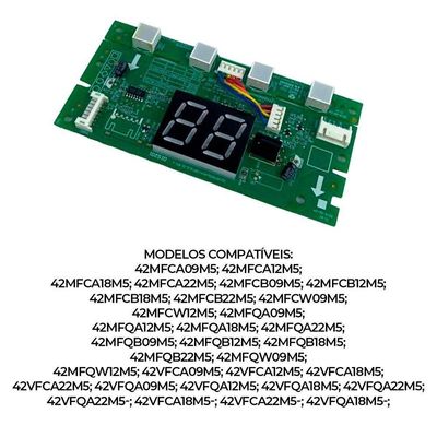 Placa Receptora Ar Condicionado 9000-22000 Btus Midea único