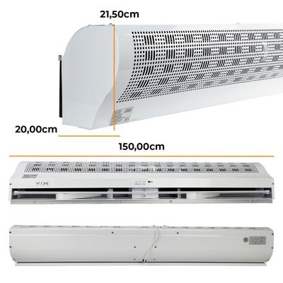 Cortina De Ar 1,50 Com Controle Remoto Vix 220V
