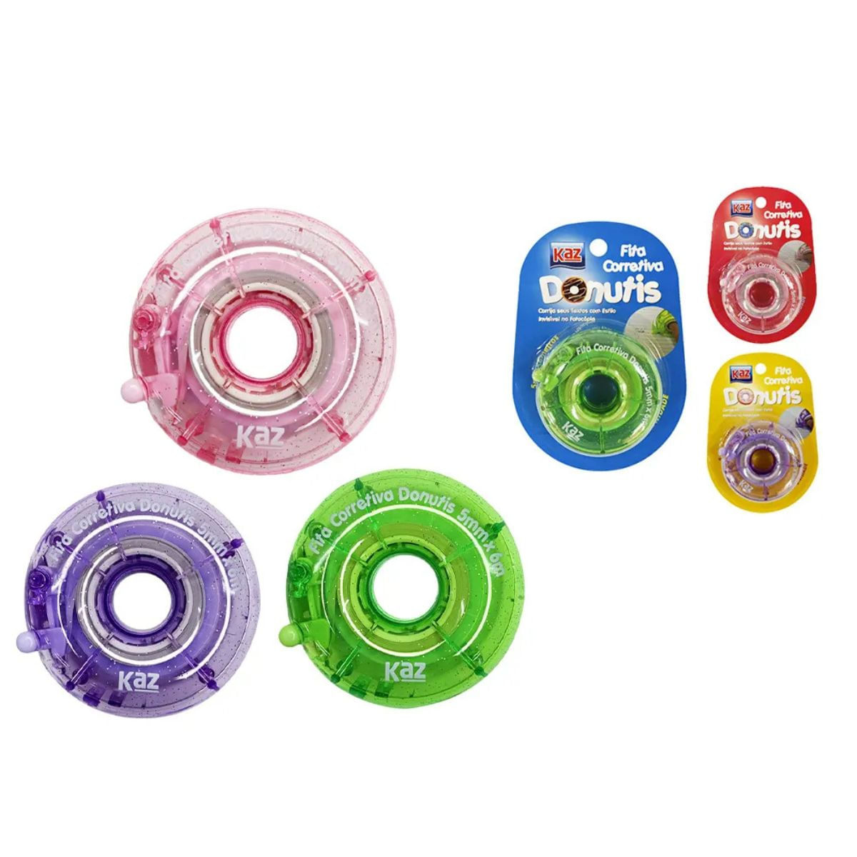 CORRETIVO ROLLER DONUTIS - 5MMX6M - ROSA - KZ823RS - KAZ
