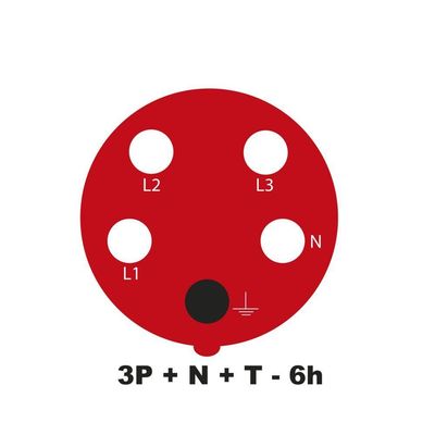 Tomada De Acoplamento Industrial 3p+n+t 32 A 380-415 Vca 6 H Tramontina