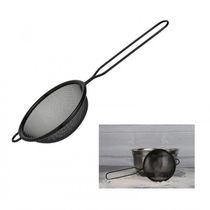 Peneira De Cozinha Fina Coador Inox Black 10 Cm - Mimo